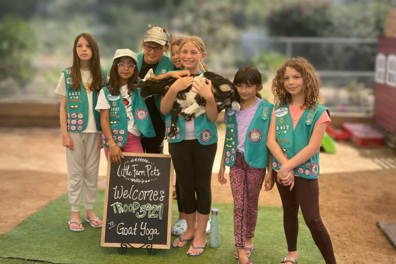 May 27 Girl Scout Goat Yoga - Little Farm Pets